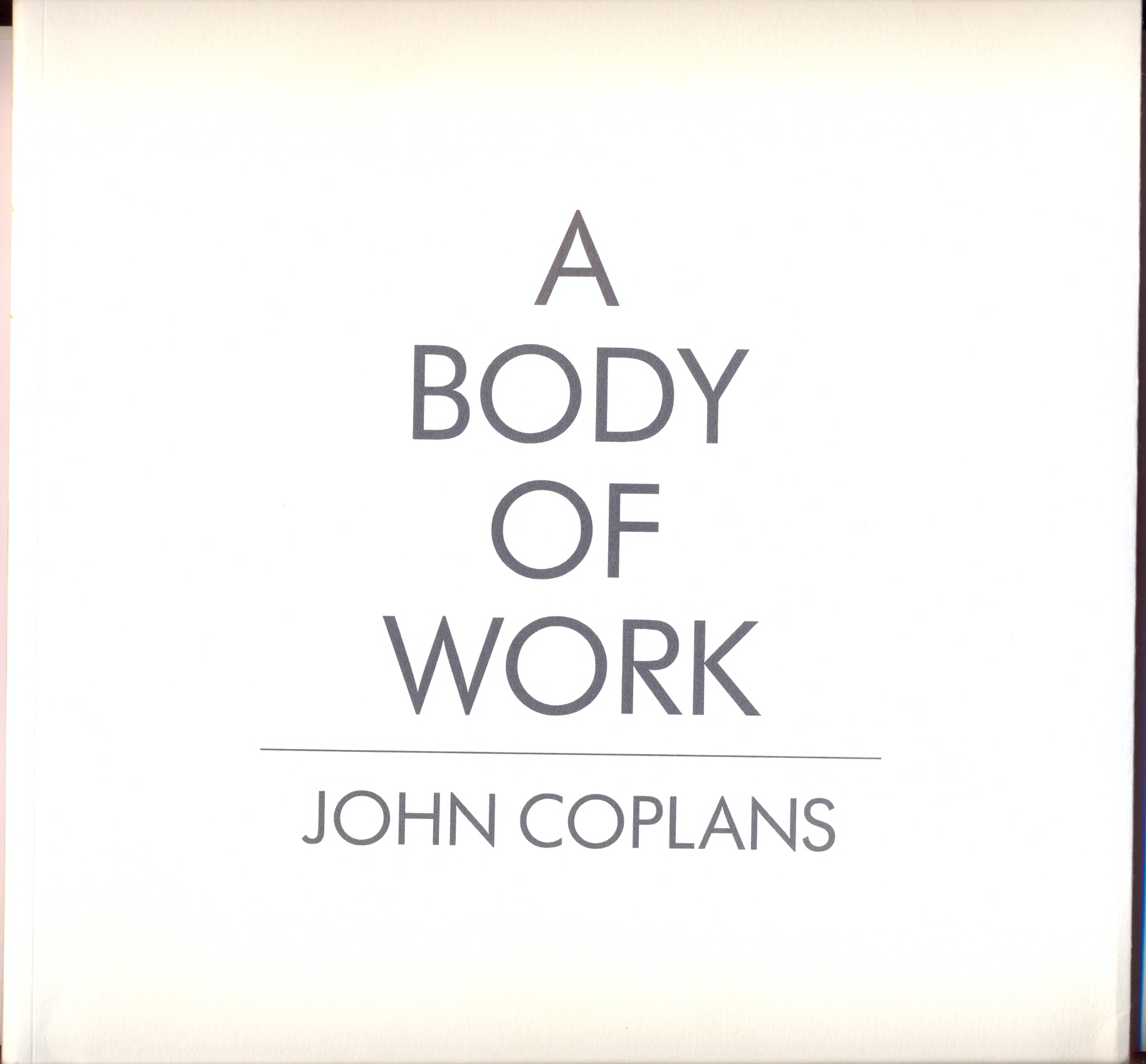 A body of work