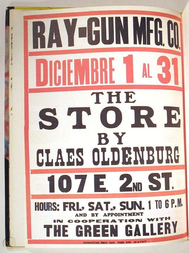 Store Days Cole O Livro De Artista   1967 Scarce Claes Oldenburg Store 1 02d82f53d9ea46bb6d0c91e93055cc46 1 